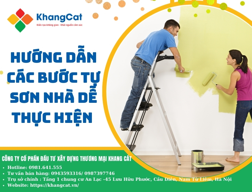 Hướng dẫn các bước tự sơn nhà dễ thực hiện